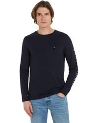Tommy Hilfiger - Tommy Logo Long-sleeve T-shirt Cotton - Lyst