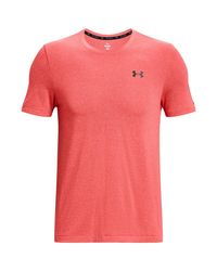 Under Armour - S Rush Short Sleeve Legacy T-shirt Red L - Lyst
