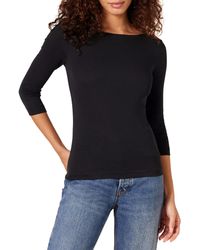 Amazon Essentials - Slim-fit 3/4 Sleeve Solid Boat Neck T-shirt - Lyst