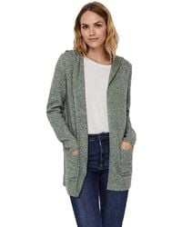 Vero Moda - Cardigan Femminile con Cappuccio Aperto - Lyst