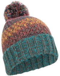 Mountain Warehouse - Colour S Winter Beanie - Lightweight Ladies Cap In Warm Knit Fabric - Ideal For - Lyst