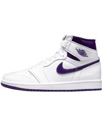 Nike Leather Air Jordan 1 Sneakers | Lyst UK