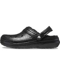Crocs™ - Classic Glitter Lined Clog 37-38 EU Black - Lyst