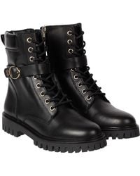 Tommy Hilfiger - Vrouwen Gesp Lace Up Boot Mode - Lyst