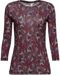Esprit - Langarmshirt Gemustertes Longsleeve mit TM (1-tlg) - Lyst