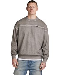 G-Star RAW - Garment Dyed Loose Sweater - Lyst