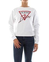 Guess Damen Basic Icon Fleece Sweatshirt