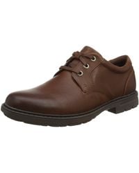 rockport tough bucks plain toe oxford