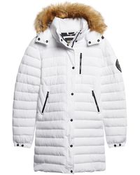 Superdry - Fuji Hooded Mid Length Puffer Jacket - Lyst