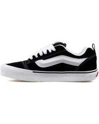 Vans - Unisex Low Sneakers Vn0009qc6bt1 Knu Skool Black White,8.5 Uk - Lyst
