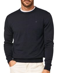 Hackett - Baumwollseide Crew Pullover - Lyst