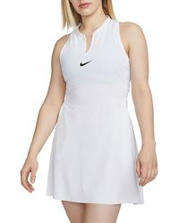 Nike - Dx1427-100w Nk Df Clb Dress T-shirt Wit/zwart M - Lyst