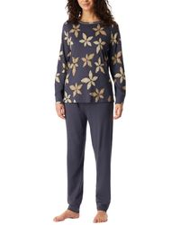 Schiesser - Schlafanzug Set lang Baumwolle Modal - Nightwear - Lyst