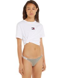 Tommy Hilfiger - Perizoma Donna High Leg Thong Print Tanga - Lyst