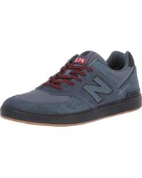 New Balance All Coasts 574 Low Top Sneaker Shoes Orion Blue/Black 9 - Noir