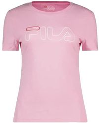 Fila - T-Shirt ica Corta Donna Donna Fucsia Purple 683179 S - Lyst