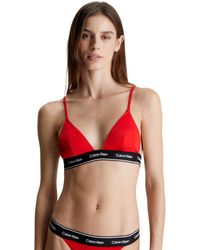 Calvin Klein - Top de Bikini Triangular para Mujer CK Meta Legacy sin Aros - Lyst