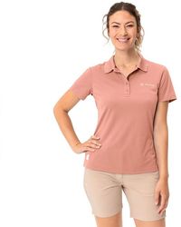 Vaude - T-Shirt Essential Polo Shirt Soft Rose 46 - Lyst