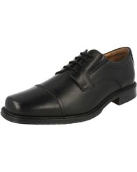 Clarks Lace-up Derby Shoes Rico Park Black Leather in Brown for Men | Lyst  UK