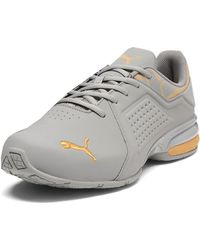PUMA - Mens Viz Runner Repeat Perforated Wide Running Sneakers Shoes - Black, Grey, 12 - Lyst