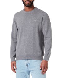 GANT - Classic Cotton C-neck Sweater - Lyst