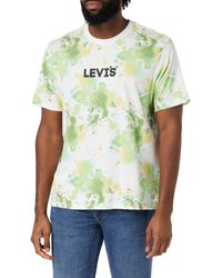 Levi's - Ss Relaxed Fit Tee T-Shirt,Headline Logo AOP,M - Lyst