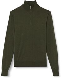 Hackett - Gmd Merino Silk Hzip Pullover Sweater - Lyst