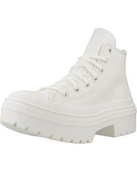 Converse - Chuck Taylor All Star Lugged Heel Leather Platform Sneaker - Lyst