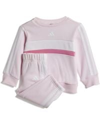 adidas - Bebé Seasonal Essentials Tiberio 3 Stripes Fleece Crew Set - Lyst