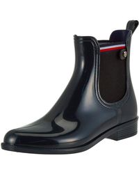 tommy hilfiger rain boots short