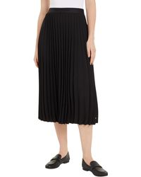 Tommy Hilfiger - Rock Twill Pleated Midi-Länge - Lyst