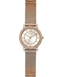 Guess - Analog Quartz Watch With Mesh Strap Gw0534l3 - Lyst