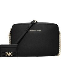 Michael Kors - Jet Set East West Crossbody Bundle Travel Coin Pouch oder Reed Large Card Case - Lyst
