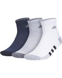 adidas - Cushioned Quarter Socks - Lyst