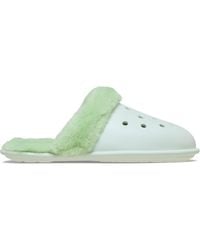 Crocs™ - Classic Fuzz Scuff 36-37 EU Mint Tint - Lyst