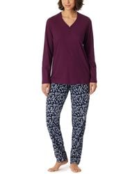 Schiesser - Schlafanzug lang Baumwolle-Nightwear Pyjamaset - Lyst
