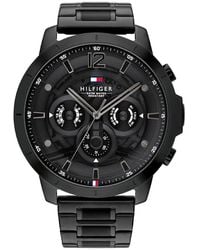 Tommy Hilfiger - Reloj Analógico de Cuarzo Multifunción para Hombre con Correa de Acero Inoxidable Negra - 1710494 - Lyst