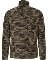 Mountain Warehouse - Camber Ii S Half-zip Fleece Camouflage Xl - Lyst