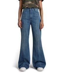 G-Star RAW - Deck Ultra High Waist Wide Leg Jeans - Lyst