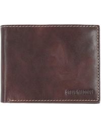 Steve Madden - Leather RFID Wallet Extra Capacity Attached Flip Pocket Portafogli - Lyst