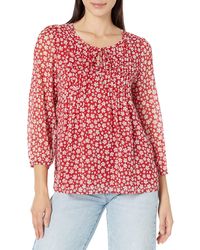Tommy Hilfiger - Pintuck Blouse - Lyst