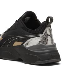 PUMA - Sneakers Cassia Metallic Shine 39 Black Silver Gold Metallic - Lyst