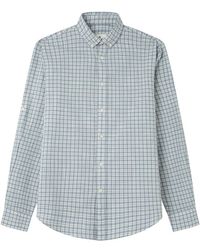 Springfield - Small Checks Cotton Slub Shirt Camisa De Cuadros - Lyst