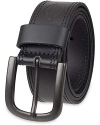Dickies - 100% Leather Jeans Belt With Reinforced Double-stitched Edge And Prong Buckle - Lyst