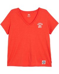Levi's - Pl Graphic Perfect Vneck Tees - Lyst