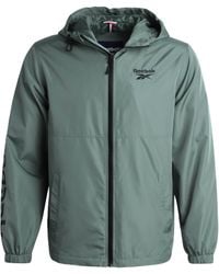 Reebok - Full Zip Polar Fleece Lined Windbreaker Jacket - Weather Resistant Windbreaker Jackets For - Lyst