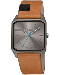 Esprit Analog Quarz Uhr mit Leder Armband ES1G038L0045 in Mettallic für  Herren - Lyst