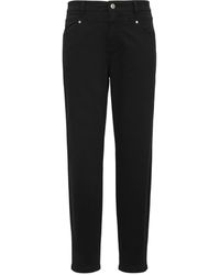 S.oliver - Ankle-Hose im Slim Fit aus Baumwollsatin schwarz 38 - Lyst
