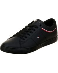 Tommy Hilfiger - Essential Leather Detail Vulcanised Trainers - Lyst