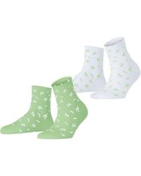 Esprit - Twig W Sso Cotton Patterned 2 Pairs Socks - Lyst